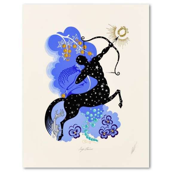 Erte (1892-1990), "Sagittarius" Limited Edition Serigraph, Numbered 183/350 and Hand Signed with Letter of Authenticity