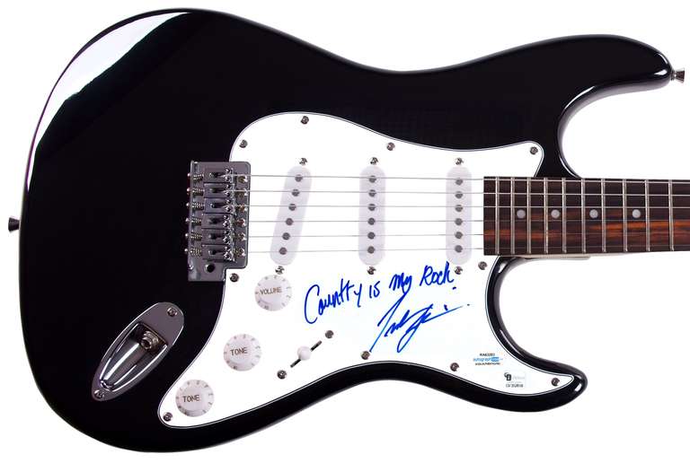 Trent Tomlinson Autographed Signed Guitar Country Is My Rock ACOA