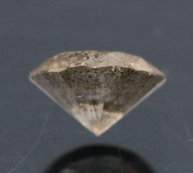 Gorgeous .39ct gray and black Diamond solitaire