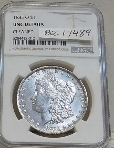 1883-O Morgan Dol NGC  Unc Clnd