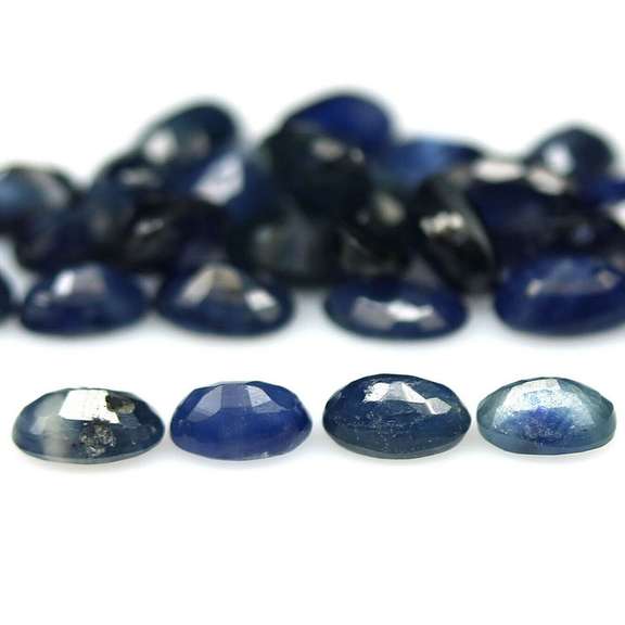 Heated! 11.20ct Royal blue Sapphire set from Madagascar