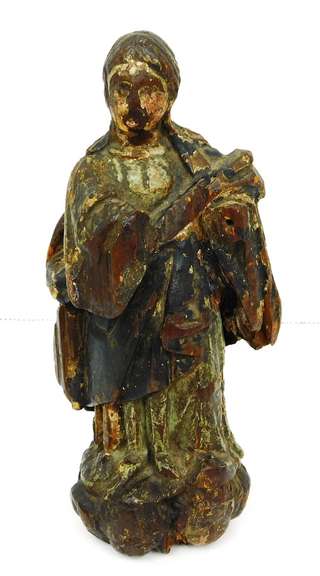 Antique Carved Wood Santos Figure