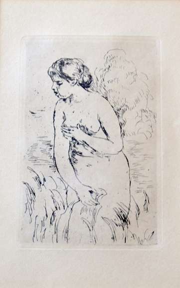Le Baigneuse Etching By Renowned Artist Pierre August  Renoir