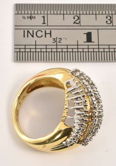 Showy Diamond Cluster Ring