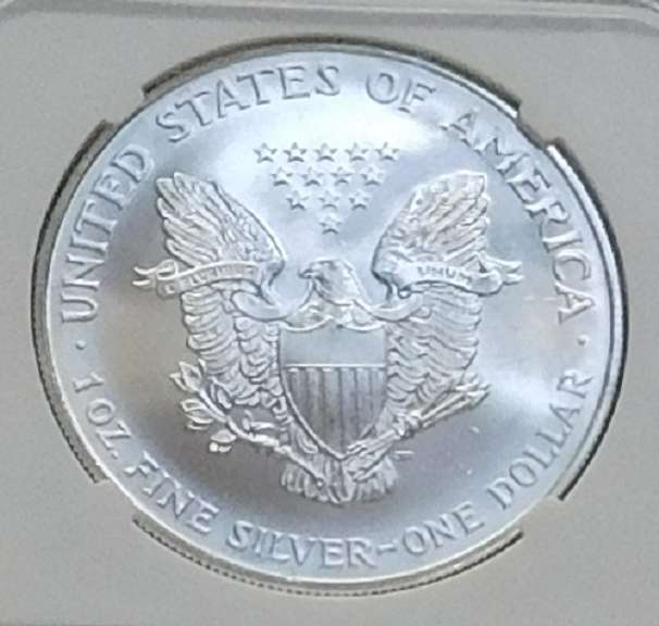 1999 Unc Silver Eagle NGC MS-69
