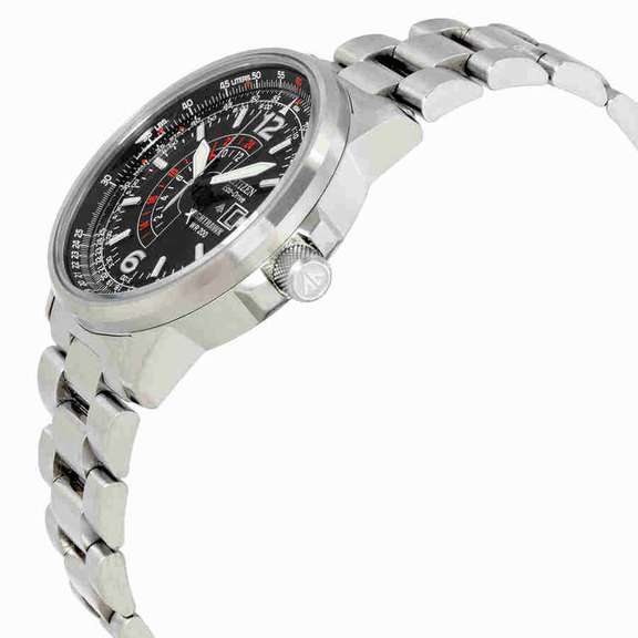 Citizen Black Dial Eco-Drive Pilots Watch