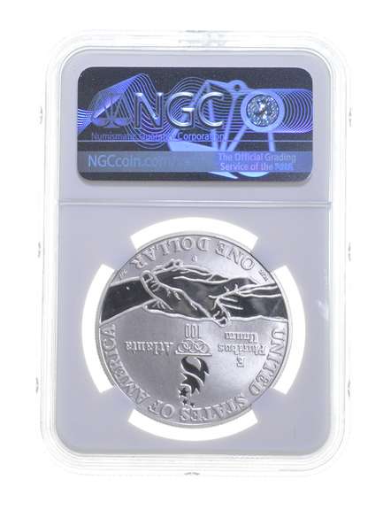PF70 UCAM 1995-P XXVI Olympiad Gymnastics Commem. Silver Dollar - NGC