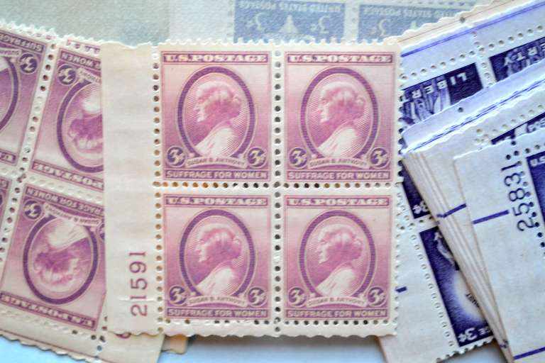 139 2 Cent & 74 3 Cent Mint US Plate Blocks