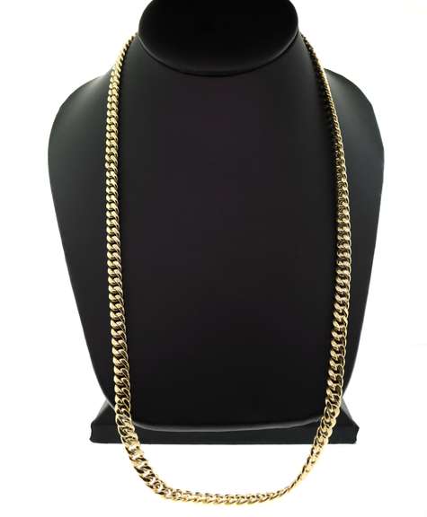 Sumptuous 10kt Yellow Gold Curb Chain Necklace