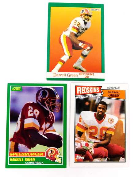 3 Darrell Green Football Cards