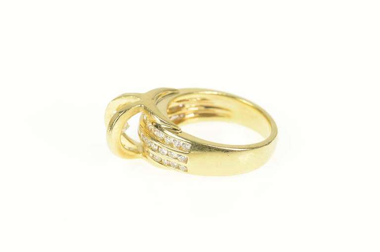 14K Yellow Gold 1.60 Ctw Pressure Diamond Engagement Ring