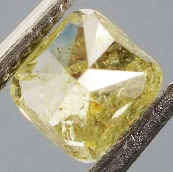 Rare .49ct cushion cut golden Diamond
