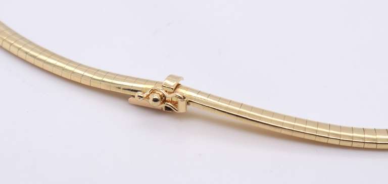 Popular Yellow Gold Omega Necklace