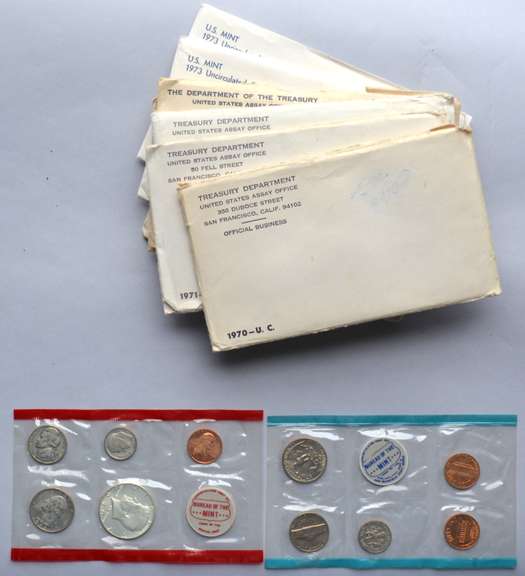 1974-1981 US Mint Sets.
