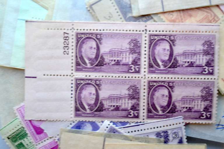 144 3 Cent Mint US Plate Blocks.