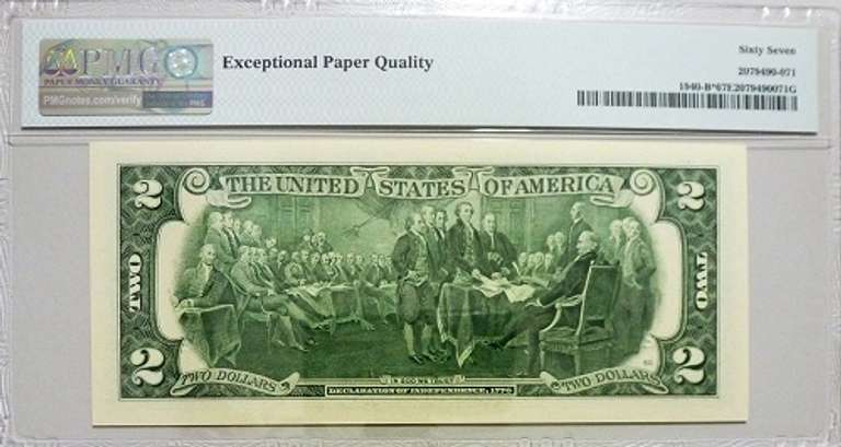 Superb Gem Crisp 2013 $2 Star Note FRB NY PMG 67 EPQ!