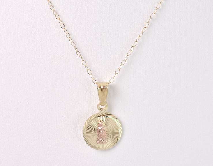 Ravishing Religious Pendant in 14K Yellow Gold
