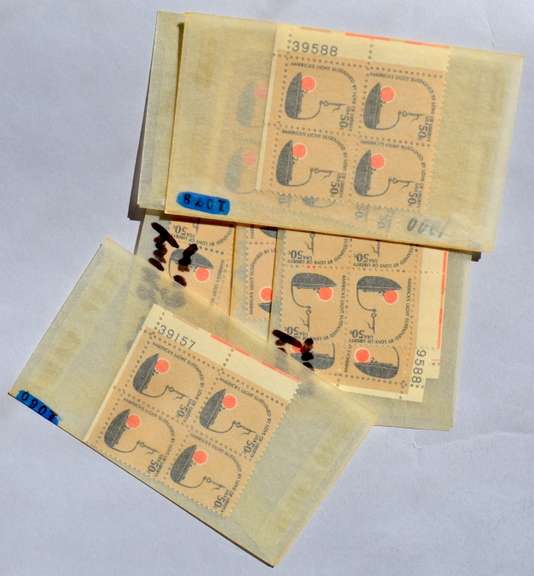 10 50 Cent Mint US Plate Blocks