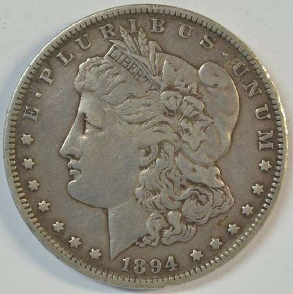 Super Rare 1894-P Morgan Silver Dollar. Ultra key date in XF