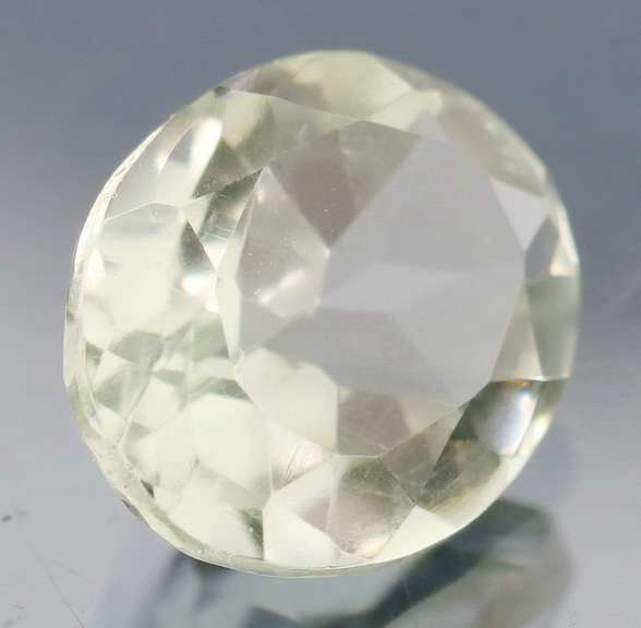 Glittering 4.44ct 10x12mm unheated green Amethyst