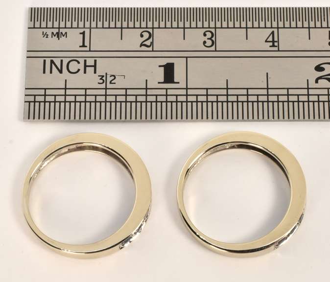 Pretty Pair of Stackable Sapphire Bands
