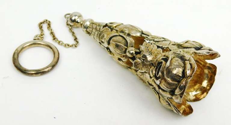 Early Sterling Silver Fancy Tussy Mussy