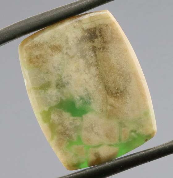 Neat 12.97ct multi-colored Crandallite and Variscite cabochon