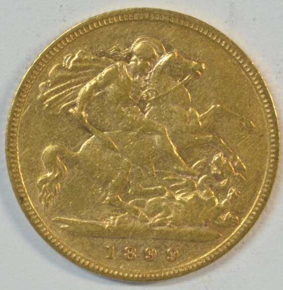 Very attractive 1899 Great Britain Gold Half Sovereign