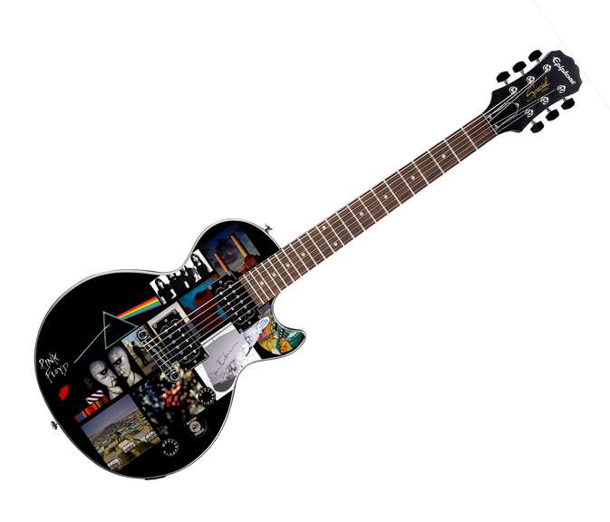 Pink Floyd David Gilmour Gibson Epiphone Les Paul Photo Graphics Guitar ACOA
