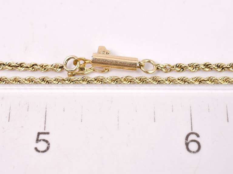 Brilliant Rope Chain Bracelet in 14K Yellow Gold