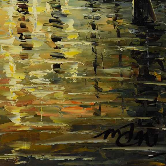 Mani, Original Oil Painting on Canvas (24" x 36"), Hand Signed with Letter of Authenticity.