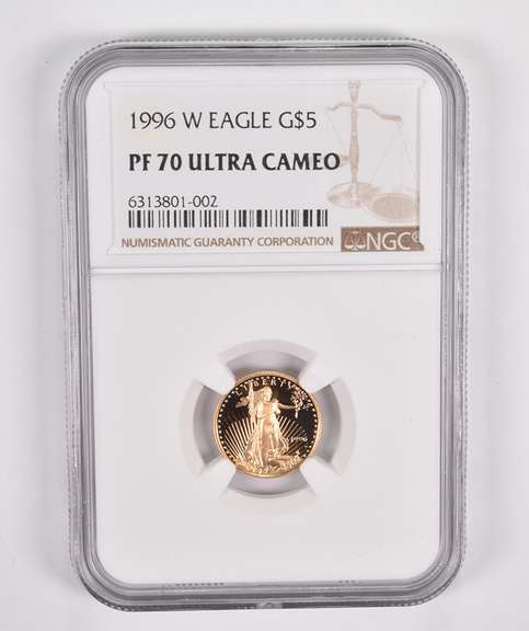 PF70 UCAM 1996 $5 American Gold Eagle - Graded NGC