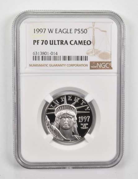 PF70 UCAM 1997-W $50 American Platinum Eagle - Graded NGC