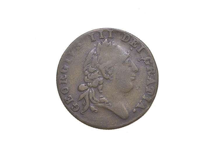 1791 United Kingdom Half Guinea Gaming Token