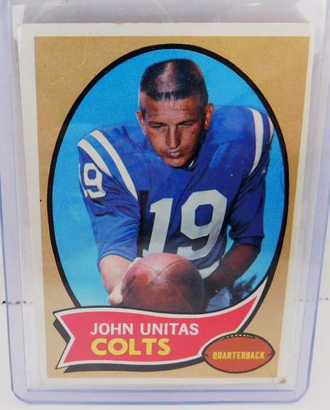 John Unitas 1970 Topps Football Card