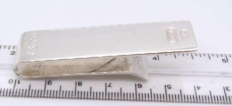 Tiffany & Co Sterling Silver 1837 Makers Narrow Money Clip