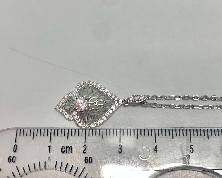 Lace design silver Pendant