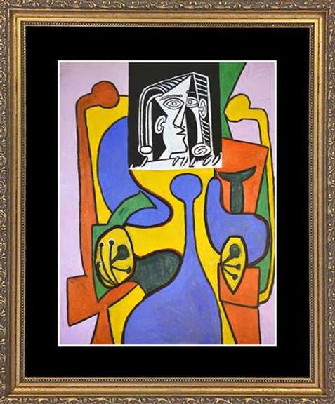 Pablo Picasso, Woman With Head In Black And White