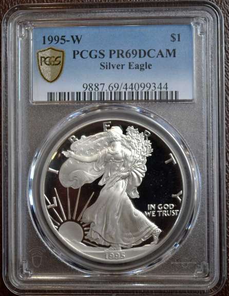 1995-W Proof American Silver Eagle PCGS MS69