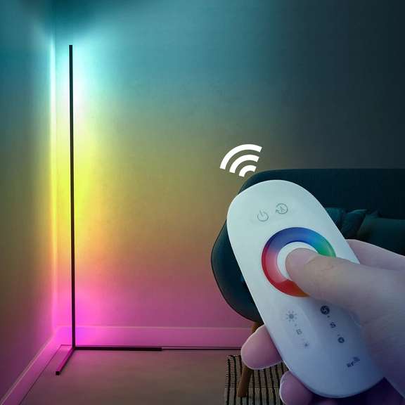 Corner Floor Lamp RGB Lighting Effects