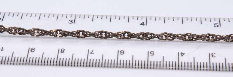 Italian Vintage Sterling Silver Rope Chain Necklace