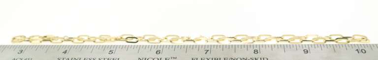 Charming 14kt solid gold paperclip chain necklace