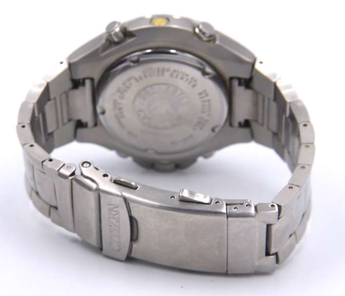 Citizen Orange Dial Stainlees Steel Watch