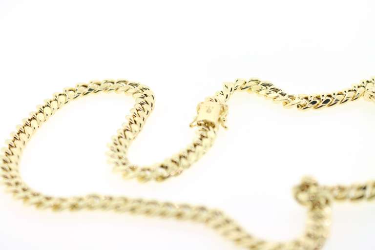 Eccentric 10kt Yellow Gold Curb Chain Necklace