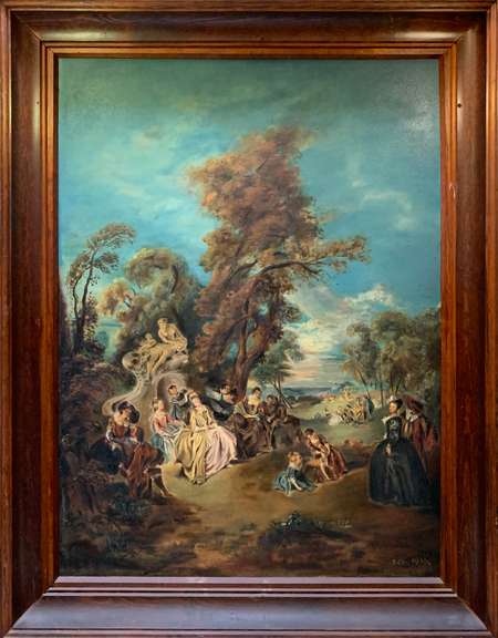 Astonishing Vintage Large Original Oil On Canvas