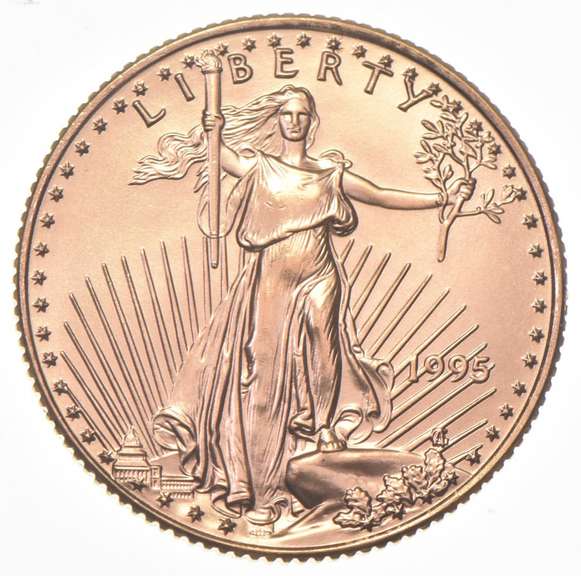 1995 $10 American Gold Eagle - 1/4 Oz. .999 Fine Gold