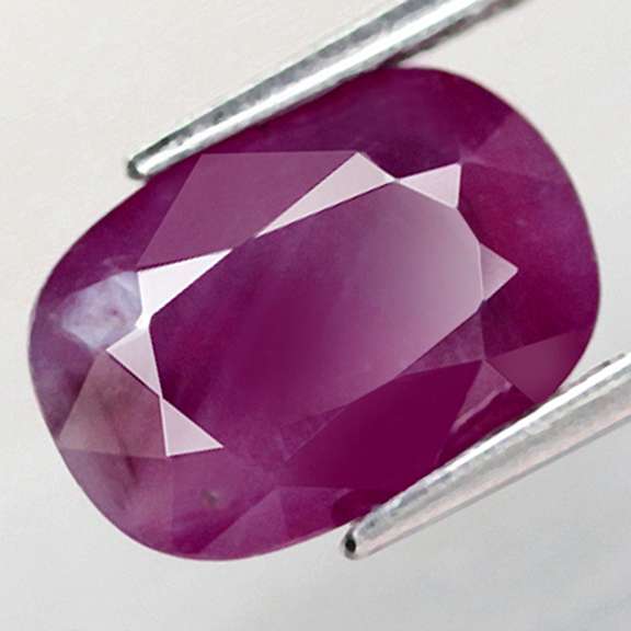 Stunning violet red 3.66ct unheated Ruby