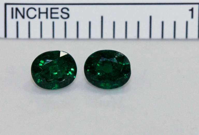 Compelling Natural Tsavorite Pair - 1.74 cts.