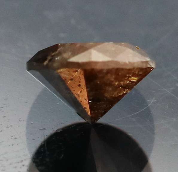 Eye catching .54ct smooth cut Chocolate Diamond solitaire