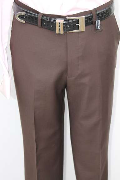 Fine Quality Italian Tailored Brown Color Pants